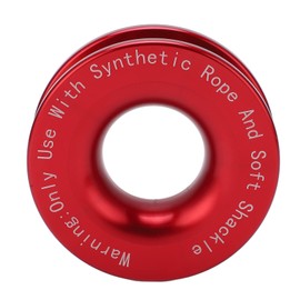 Winch Recovery Ring, Winch Snatch Recovery Ring 41000 lbs Breaking Strength for 7/16.1/2 Inch Soft Shackle with 3/16.1/4.3/8 Inch Ropes (Red)