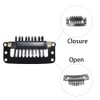 Wig Clips, 10Pcs Wig Clips Snap Clips, Black Hair Extension