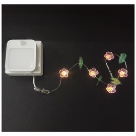 CIC SHOW Motion Sensor Night Lights Plug Into Wall, 2 Pack Cherry Blossom LED Dusk to Dawn Night Light