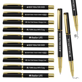 Realtor Gifts, Realtor Ballpoint Pens Real Estate Gift Closing Gifts for Realtors, Thank You Gift for Real Estate Agent, Salesman, Boss, Coworkers, Employees