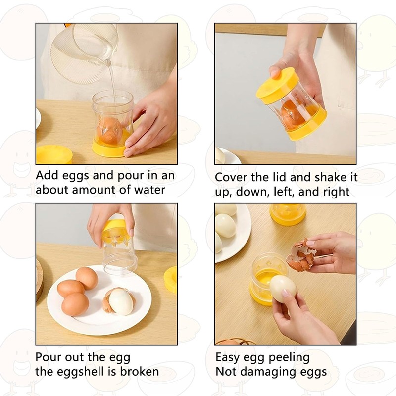 Eggshell Stripper for Baking Accessories, Boiled Egg Shell Remover, Egg