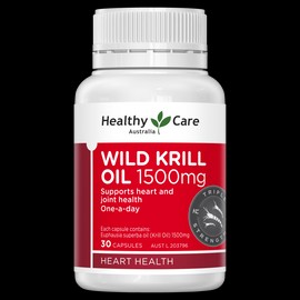 Healthy Care Wild Krill Oil 1500mg 30 Capsules