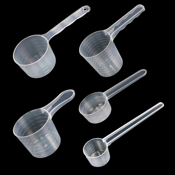 5PCS Measuring Scoop Set, Dosing Spoons Nesting Measuring Cups for