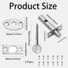 2 Pack Mortice Door Bolt with 2 Star Key, Internal