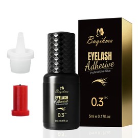 Buqikma Professional Lash Extension Glue 5ml, Black