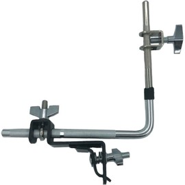 TUOREN Cowbell Mount Holder with Bass Drum Hoop Mount Clamp, 3/8" Percussion Cowbell Mount Extension Rod Cowbell Clamp Cowbell Tambourine Mounting Bracket for Bass Drum Set Hardware Accessories