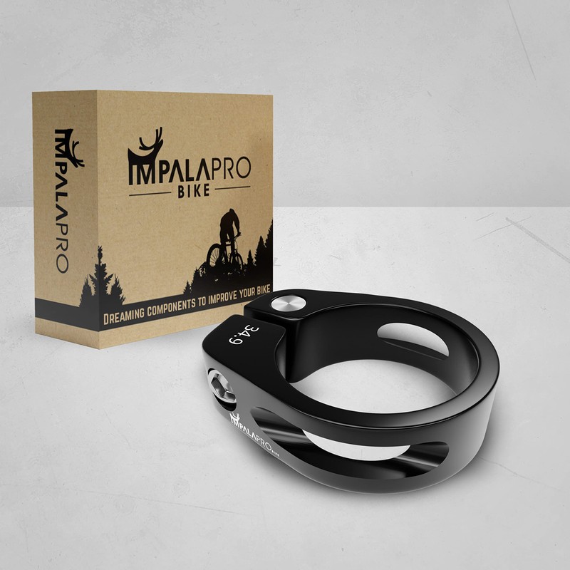 IMPALAPRO Bicycle Seat Clamp - Seat Clamp 34.9/31.8 - Aluminium