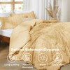 Bedsure Tufted Boho Comforter Set California King - Yellow Boho