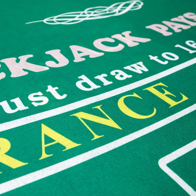 Poker Mat 36 x 72 inches with Storage Case, Double-Sided