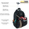 MELOTOUGH Wheeled Rolling Tool Bag Welding Backpack with Wheels for