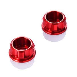 Daytona 91925 Premium Zone Motorcycle Cap Bolt Collar M8, Red, 2 Pieces
