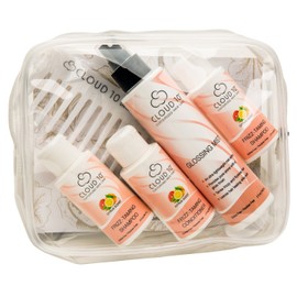 Cloud 10 Shine + Smooth (Travel Kit) - Cruelty Free, Wide Tooth Detangler Comb & TSA Compliant Carrying Case