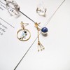 Creative Cartoon Astronaut Stud Earrings Asymmetric Spaceman Star Moon Drop