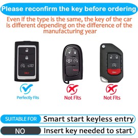 Tukellen - Funda de piel para llavero Jeep compatible con Grand Cherokee Grand Wagoneer 2021-2024 (café)