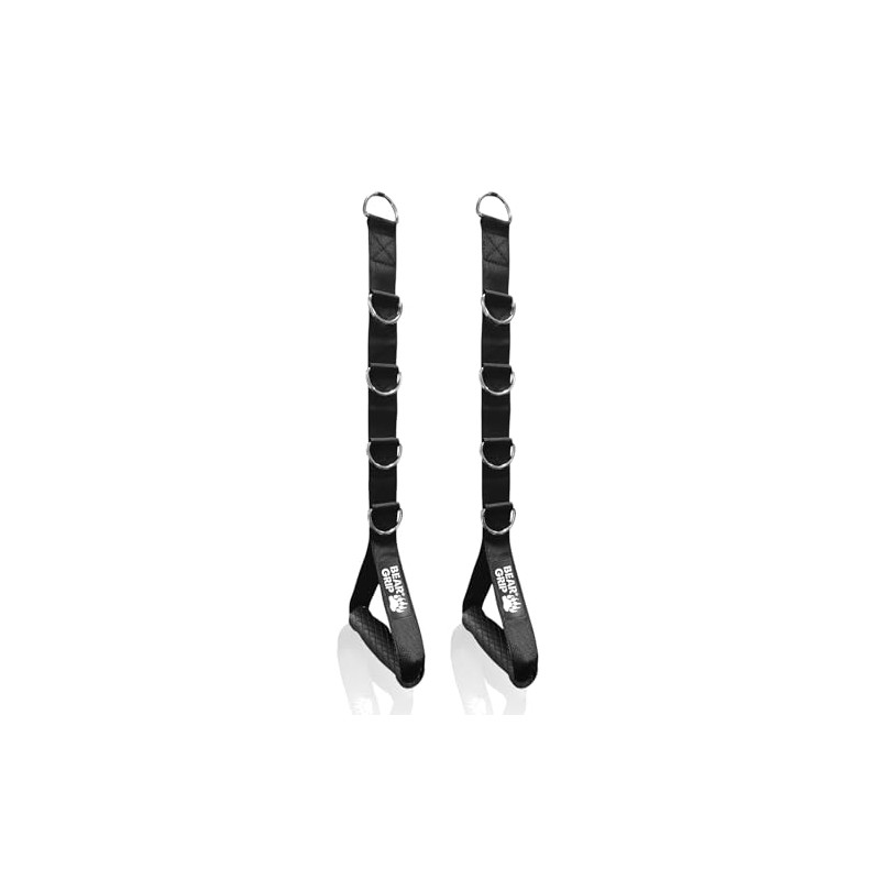 BEAR GRIP - Cable Machine Handles, Resistance Band Handles, Strong