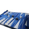 Blue Travel Roll Up Backgammon Set 13 Inch