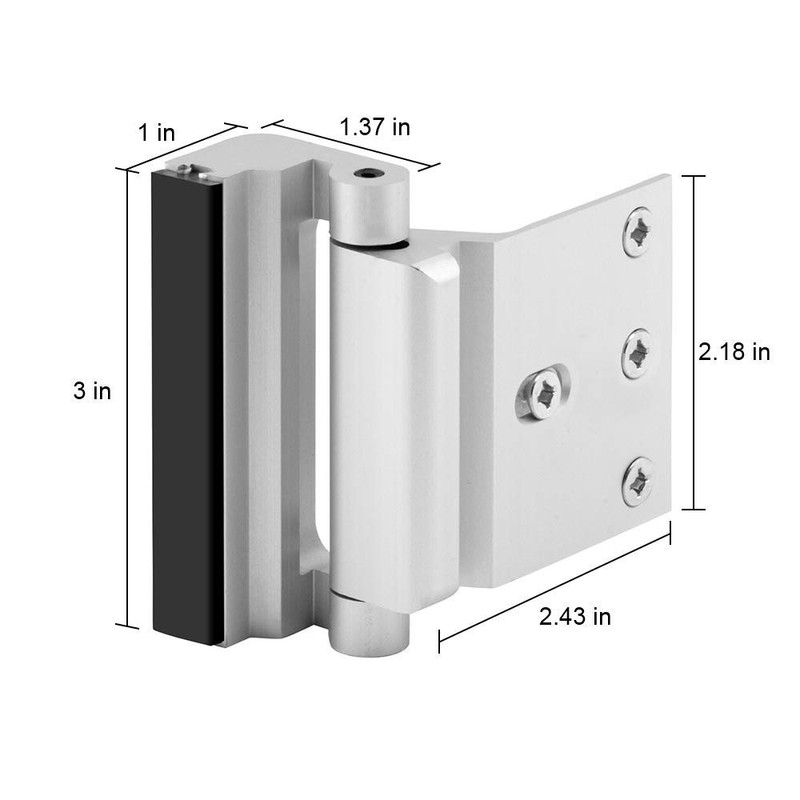 Home Security Door Lock, 2 Pack Childproof Door Reinforcement Lock