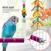 8pcs Parrot Toys Adjustable Coconut Shell Ladder Hanging Toys Interactive