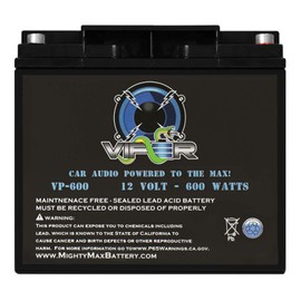 Mighty Max Battery Viper VP-600 600 Watt Audio Battery for Anarchy AC2400.4 2400-watt Brand Product