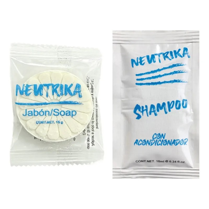 Jabón Y Shampoo Sachet Sobre- 200 Pzas. Amenidades Hoteleras