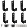AOROPS Pack of 6 Heavy Duty Wall Hooks, J Shape