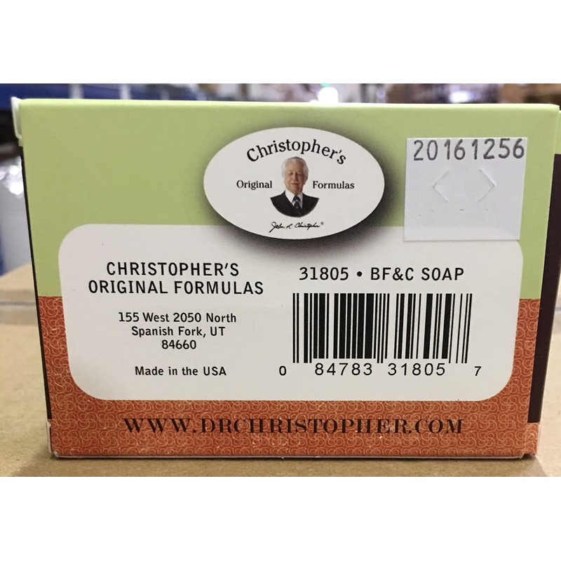 CHRISTOPHER'S ORIGINAL FORMULAS BF&C Soap 3.5 oz