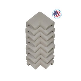 KidKusion Toddler Corner Kushions, Off White, 8-Pack