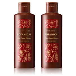 Future Lab Botanical Color Cream Shampoo Dark Brown x2 Bottles Gray Hair Dye Shampoo Color Shampoo Hair Color Dye Shampoo Gray Hair Dye Ladies (200ml/Approximately 1 Month Supply/1 Bottle) [Serial