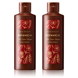 Future Lab Botanical Color Cream Shampoo Dark Brown x2 Bottles Gray Hair Dye Shampoo Color Shampoo Hair Color Dye Shampoo Gray Hair Dye Ladies (200ml/Approximately 1 Month Supply/1 Bottle) [Serial