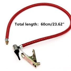 Air Pump Inflator Extension Hose for Road Bike Bicycle MTB, Bicycle Bike Tyre Tire Hand Air Pump Inflator Replacement Hose Tube Rubber Tool