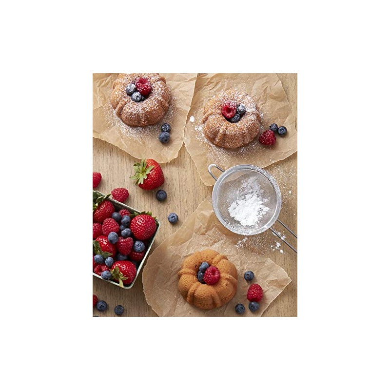 Wilton Perfect Results Premium Non-Stick Mega Mini Fluted Tube Pan,