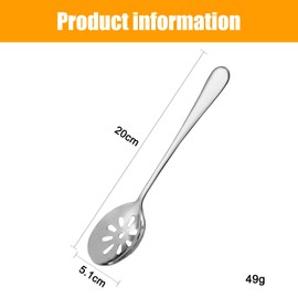 Colander Dining Room Table Dining Table Tablespoon Perforated Spoons Slotted Spoon Reusable Serving Spoons Small Spoon Home Supply Kitchen Supply Household Products Stainless Steel