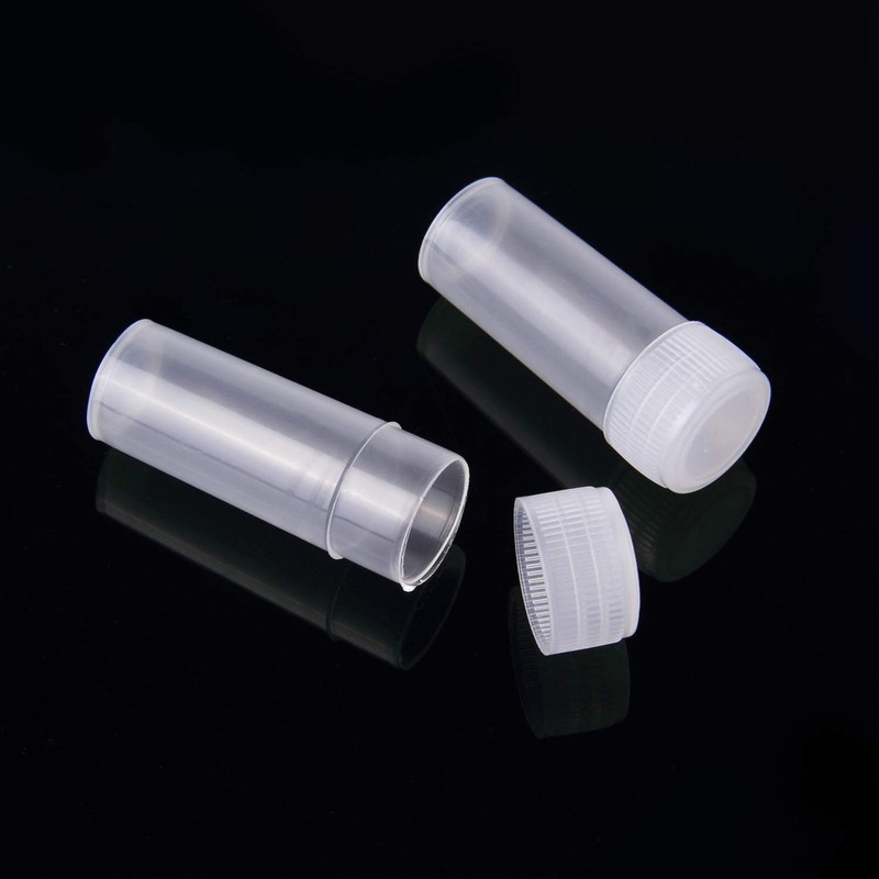 100Pcs 5ML Small Pill Plastic Containers Empty Pill Bottles Sample