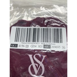 Victoria's Secret VS Bra Unlined Underwire Sparkle Strap Size 38 DDD