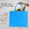 GITMIWS 20 Pack Large Non Woven Tote Bags, 15.7'' x