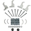NRG White Radiator Bracket Set Suitable for Flat Oval Radiators