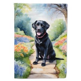 Caroline's Treasures DAC6662GF Labrador Retriever Spring Path Garden Flag Mailbox Flag Decorative Yard Flag Banner Outside Patio Artwork Yard Flower Beds, Garden Size, Multicolor