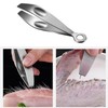 This multi-functional 304 stainless steel kitchen utility tweezer is a