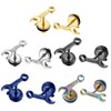 Ximimark 5 pcs Hip Hop Style Stainless Steel Stud Earrings