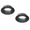 ledscom.de Fere Ceiling Mounting Frame Round Matte Black Pack of