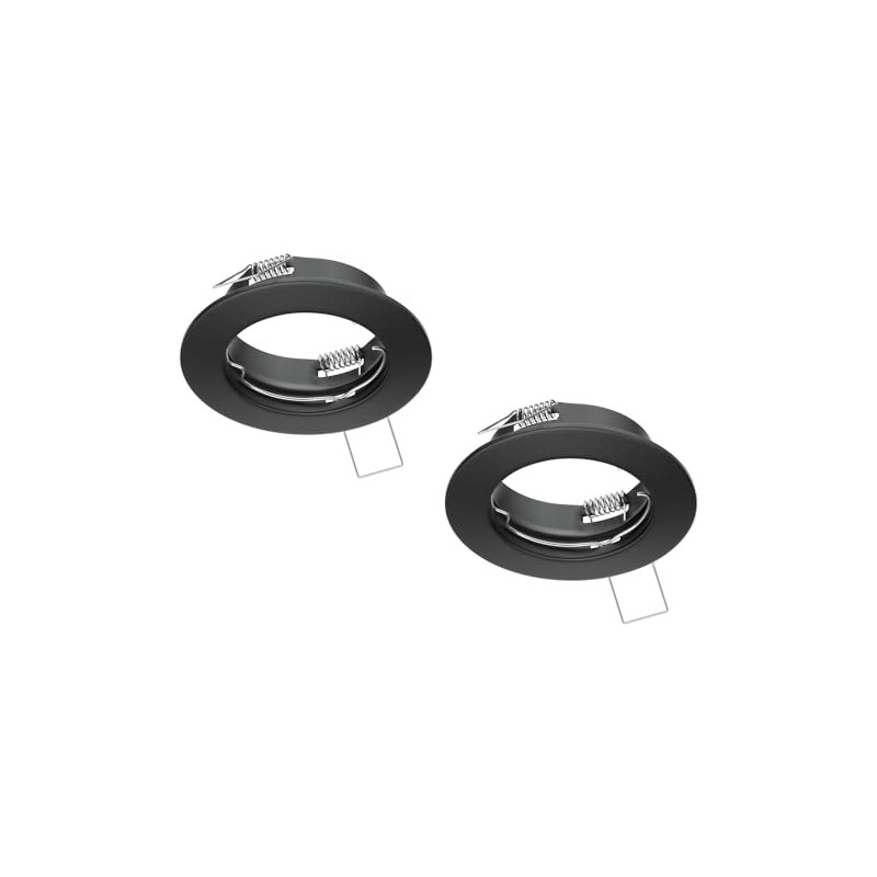 ledscom.de Fere Ceiling Mounting Frame Round Matte Black Pack of