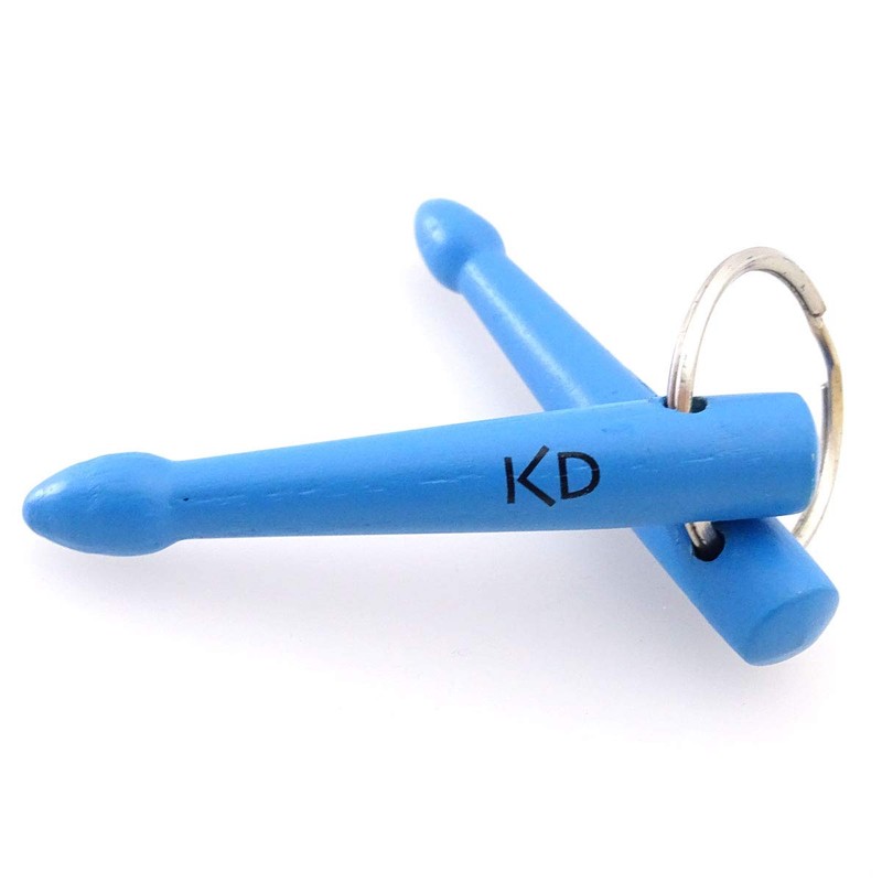 keepdrum Blue Drumsticks Keyring Gift for Drummers