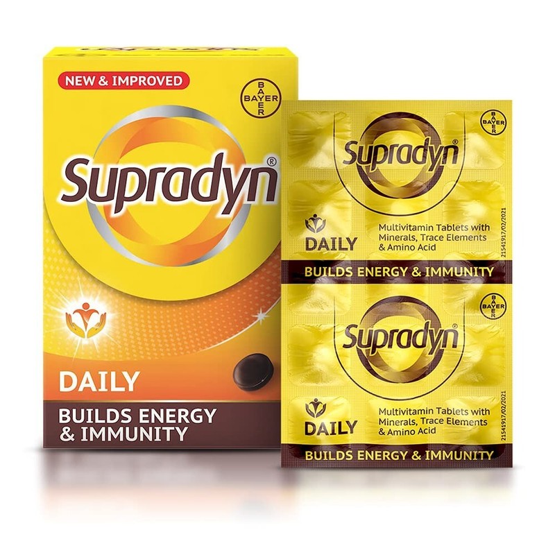 Supradyn Daily Multivitamin 60 Tablets For Immunity & Energy Zinc