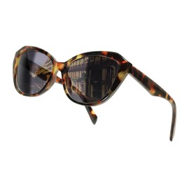 80Days Women’s Geometric Sunglasses – Sculpted Silhouette, Timeless Glamour, UV400 Protection (Demi)