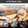3Pcs Heavy Duty Upholstery and Construction Staple Remover with Tack