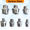 Gadoutcover 2pcs 1" NPT x 1/2" NPT Stainless Steel Nipple,