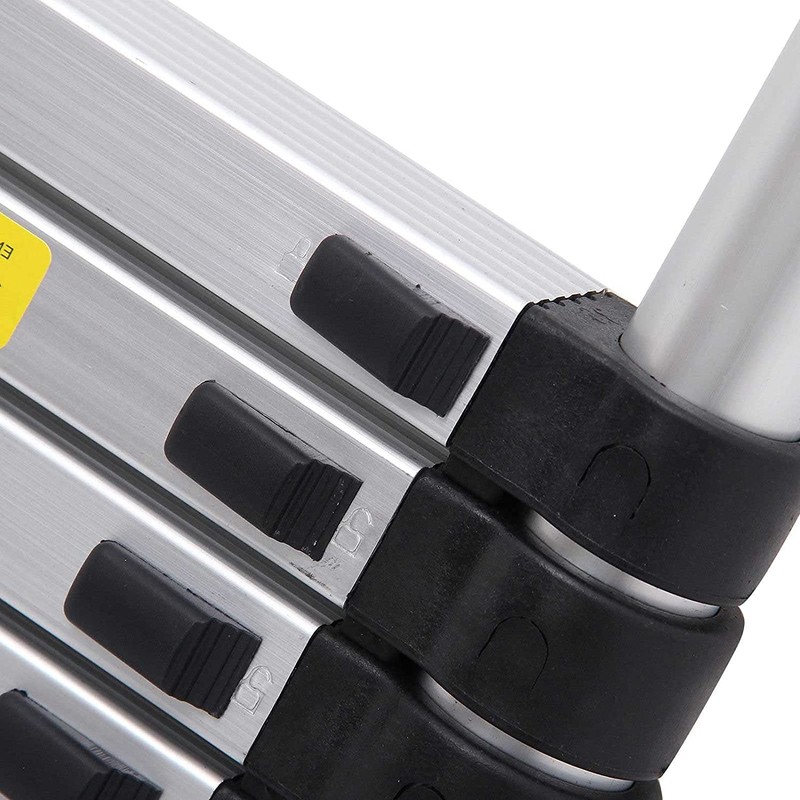 10.5FT Aluminium Telescoping Ladder Attic Ladder Pull Down Telescoping Loft