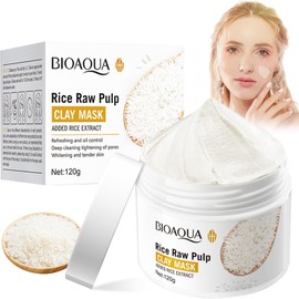 Rice Beauty Mask, Nourishing Mask Beauty, Repairs the Skin Barrier, Gentle Exfoliation, for Smooth and Clear Skin, Natural Shine and Pore Refinement