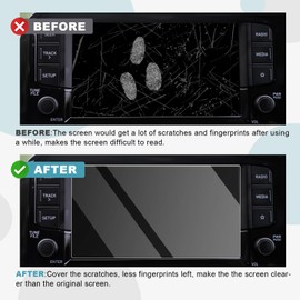 CDEFG Kompatibel mit Hyundai I10 2020-2023 2024, Navigation Schutzfolie I10 Tempered Glas 9H Kratzfest 8 Zoll GPS Transparent Displayschutzfolie Auto Navi Folie I10 2022 Zubehör