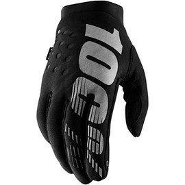 100% Erwachsene Brisker Handschuhe, Schwarz Grau, S